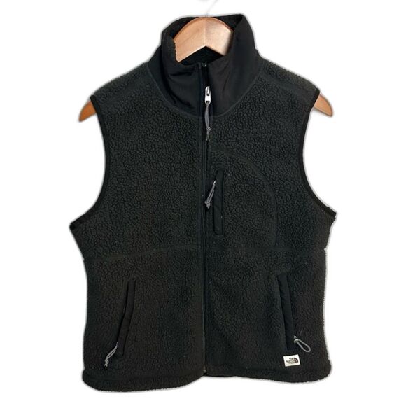 The North Face Black Cragmont Fleece Vest Size Medium Athletic Winter Snow - Picture 4 of 16